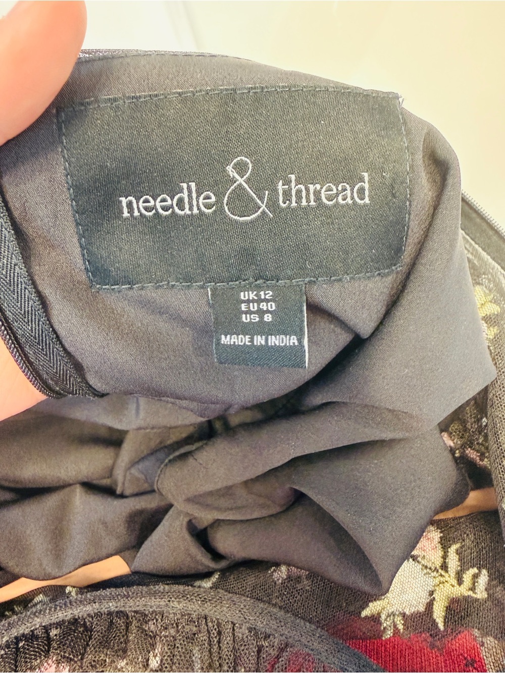 Needle & Thread Floral Tiered Mesh Maxi Midi Dress Serephina Ditsy Tea Modest - Picture 3 of 3